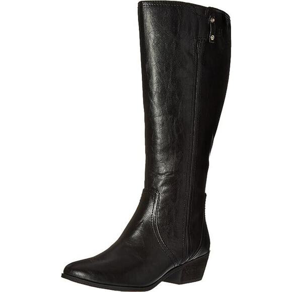 NEW Dr. Scholl's Brilliance WIDE CALF Riding Boots Black Women's 10 - Picture 1 of 13